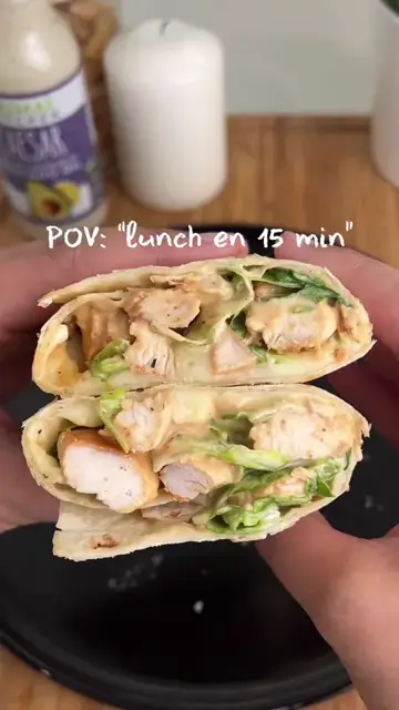 Chicken wrap, step by step